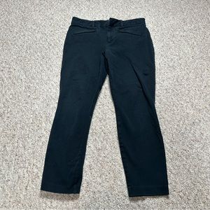 Gap Black Signature Skinny Ankle Pants Women’s 6 Flat Front Chino Stretch Casual